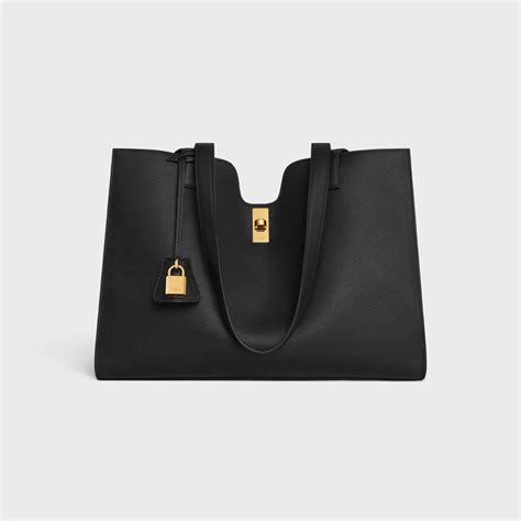 celine cabas black|CABAS 16 IN SUPPLE GRAINED CALFSKIN .